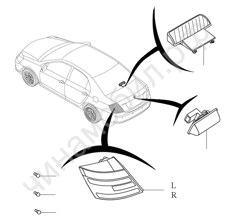 Фонари Geely SC7